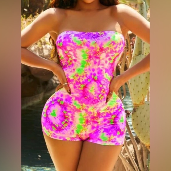 SHEIN Pants - **SEE all info/photos** Shein Tube Unitard Jumper